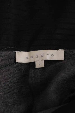 Jupe Sandro Anthracite en Laine