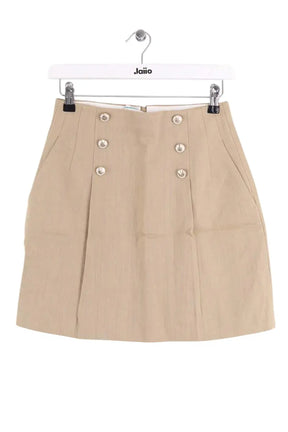 Jupe Sandro Beige en Coton, taille S - Seconde Main
