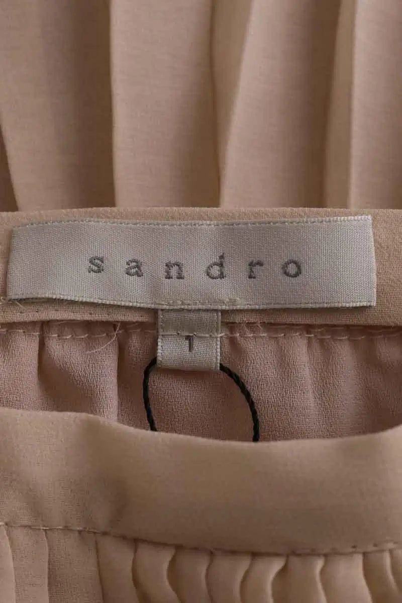 Jupe Sandro Beige en Synthétique