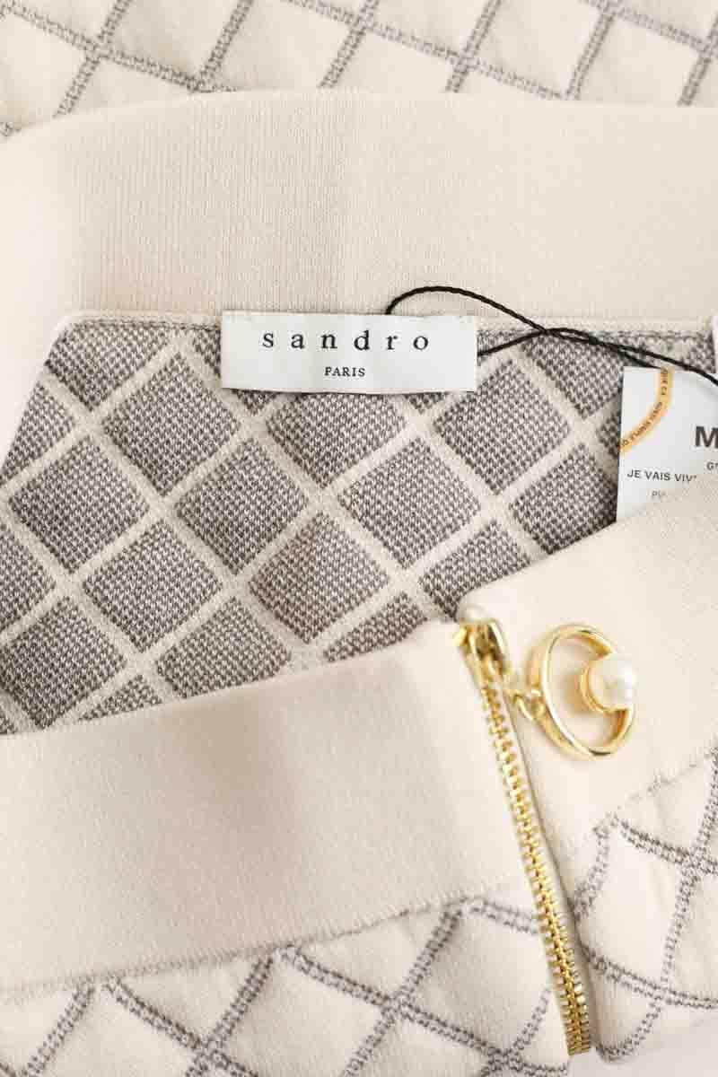 Jupe Sandro Blanc en Viscose