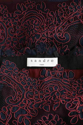 Jupe Sandro Bleu en Polyester