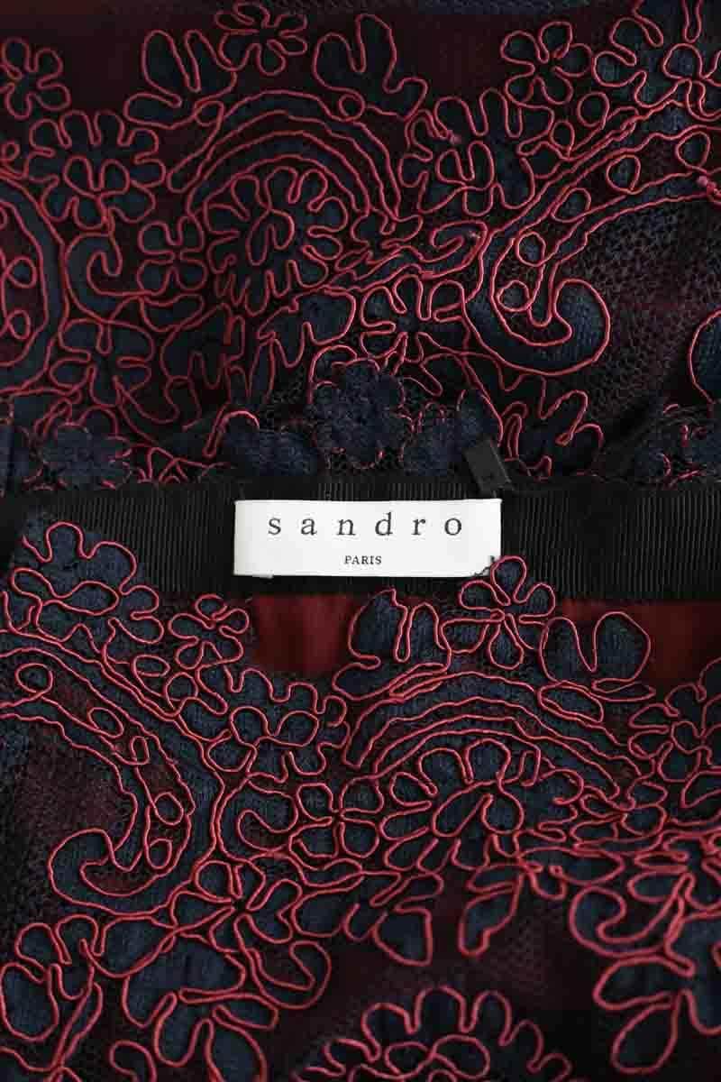 Jupe Sandro Bleu en Polyester