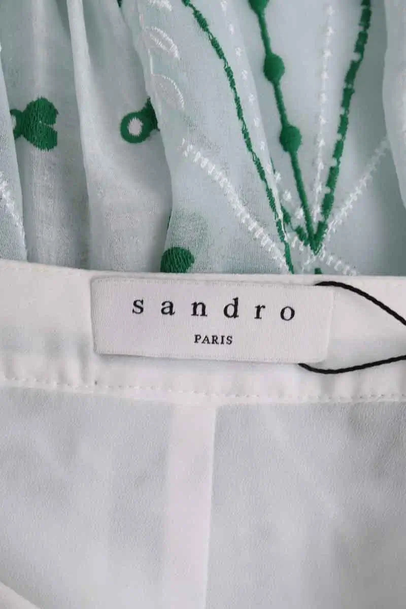 Jupe Sandro Bleu en Synthétique