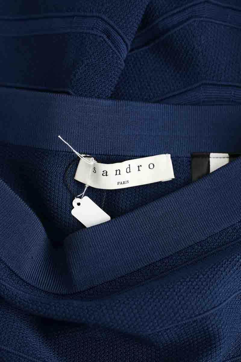 Jupe Sandro Bleu en Viscose
