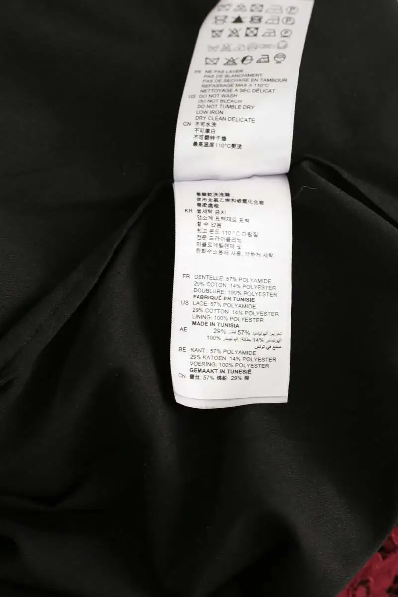 Jupe Sandro Bordeaux en Polyamide