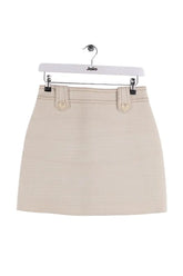 Jupe Sandro Ecru en Laine, taille S - Seconde Main