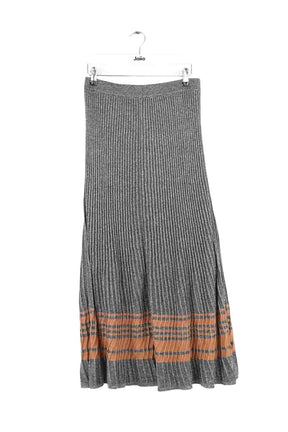 Jupe Sandro Gris en Polyester, taille M - Seconde Main