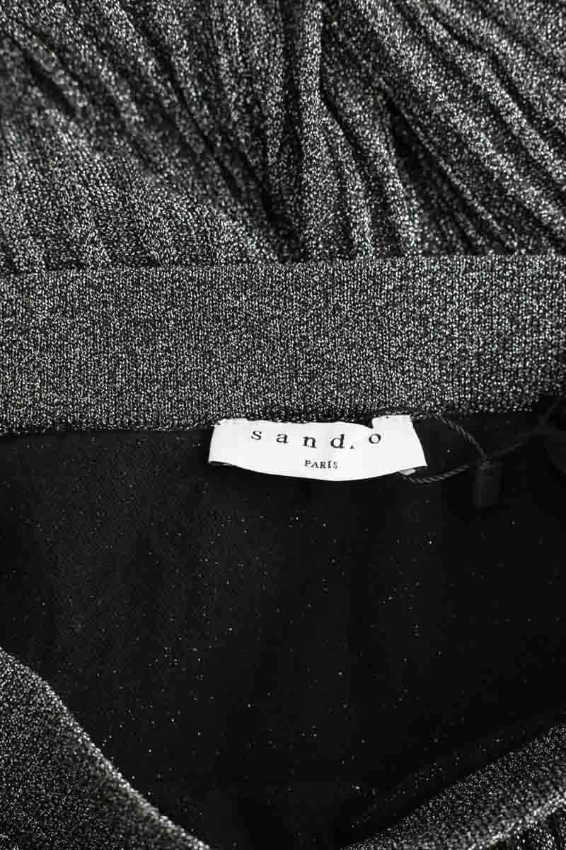 Jupe Sandro Gris en Polyester