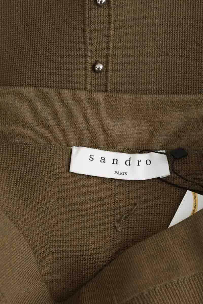 Jupe Sandro Kaki en Viscose