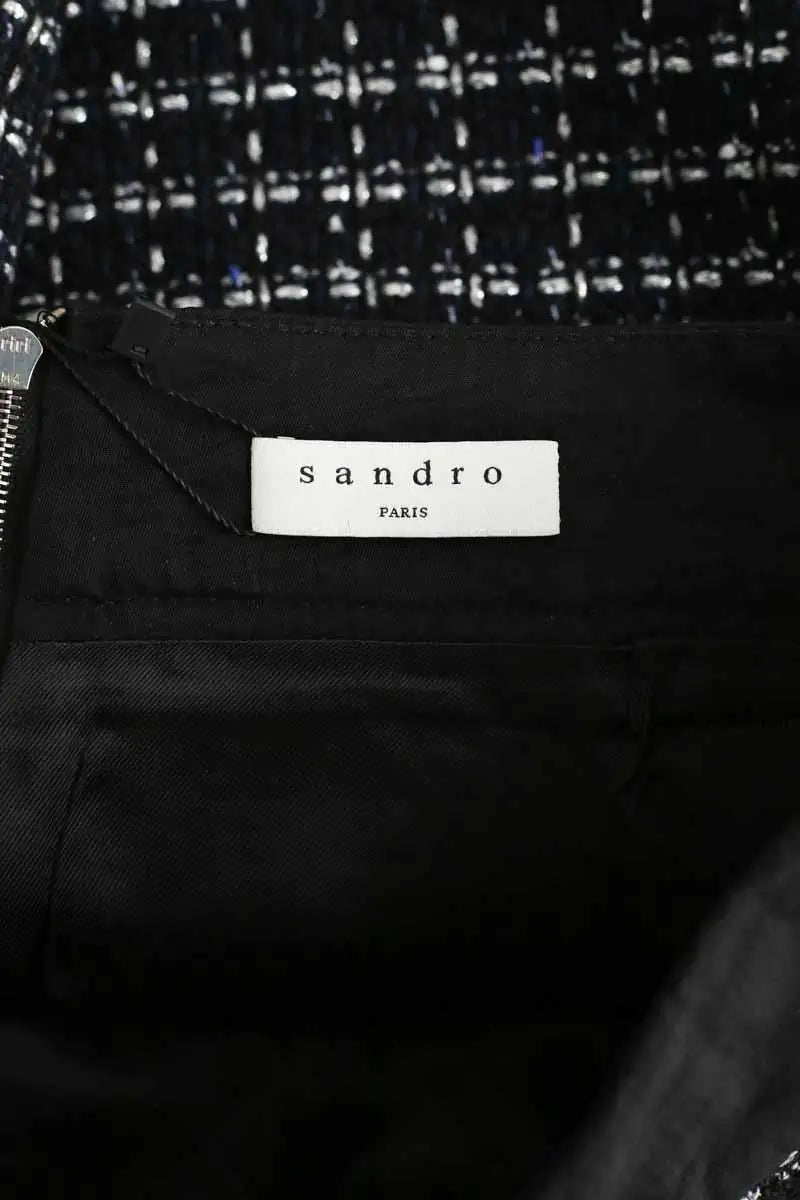 Jupe Sandro Noir en Coton