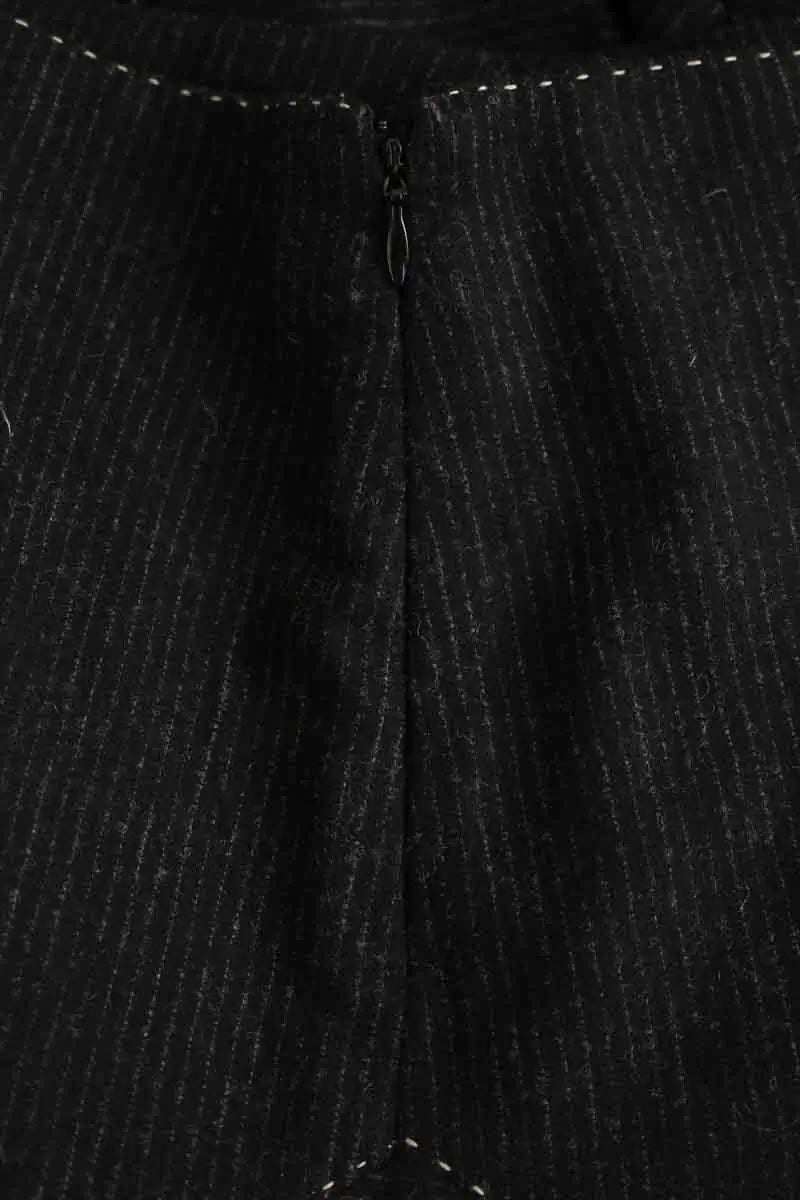 Jupe Sandro Noir en Cuir