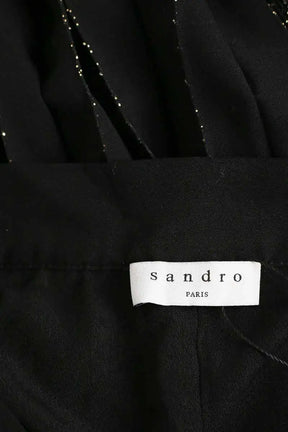 Jupe Sandro Noir en Polyester