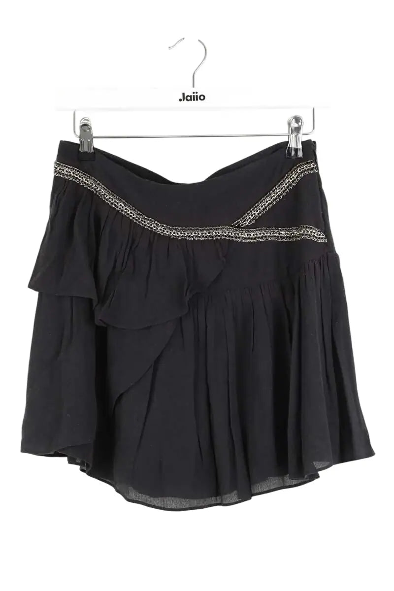 Jupe Sandro Noir en Polyester, taille M - Seconde Main