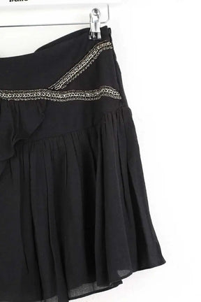 Jupe Sandro Noir en Polyester