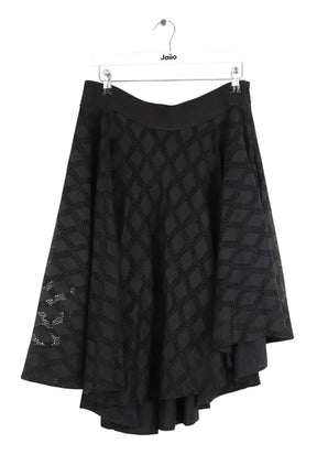 Jupe Sandro Noir en Synthétique, taille L - Seconde Main