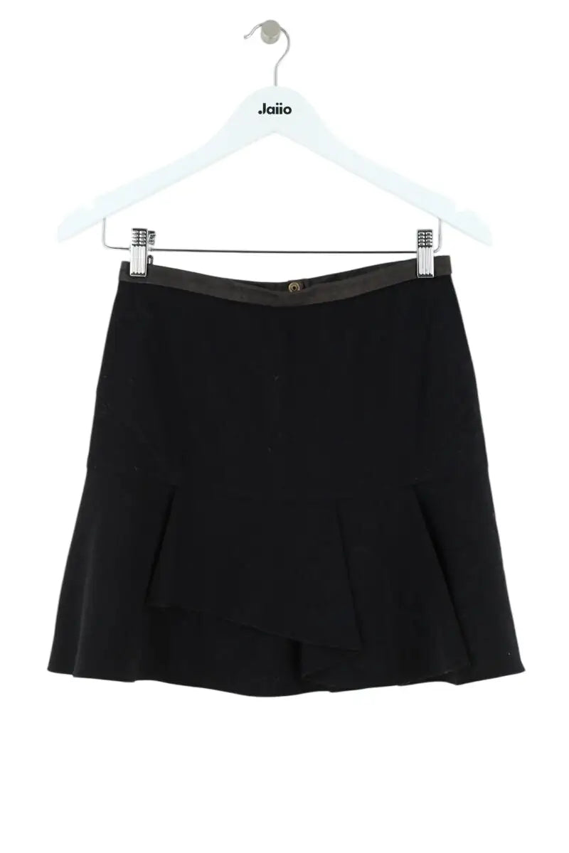 Jupe Sandro Noir en Synthétique, taille M - Seconde Main