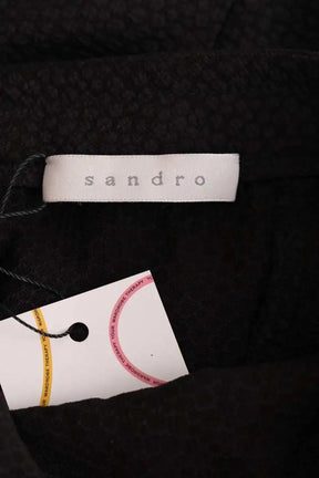 Jupe Sandro Noir en Synthétique