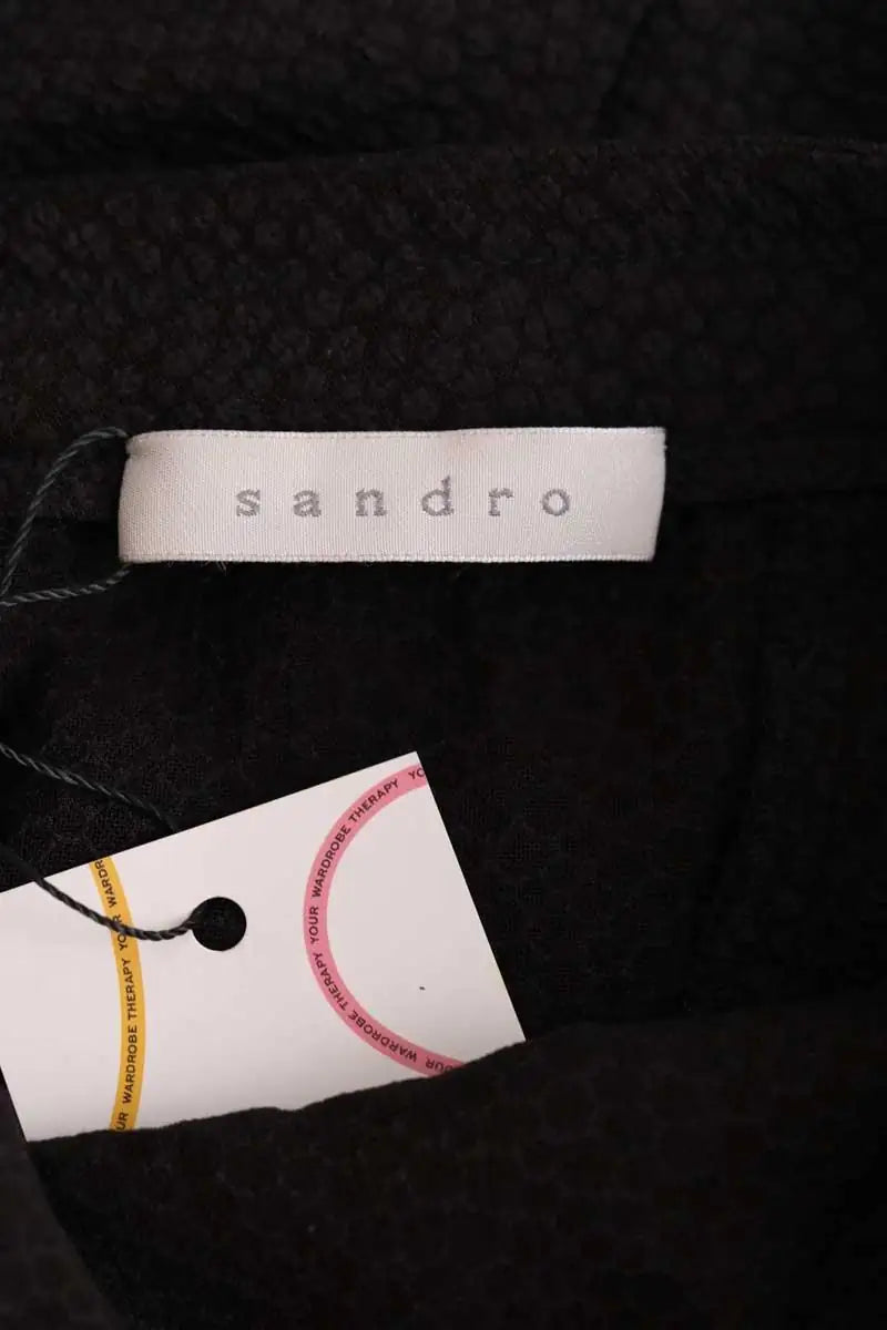 Jupe Sandro Noir en Synthétique