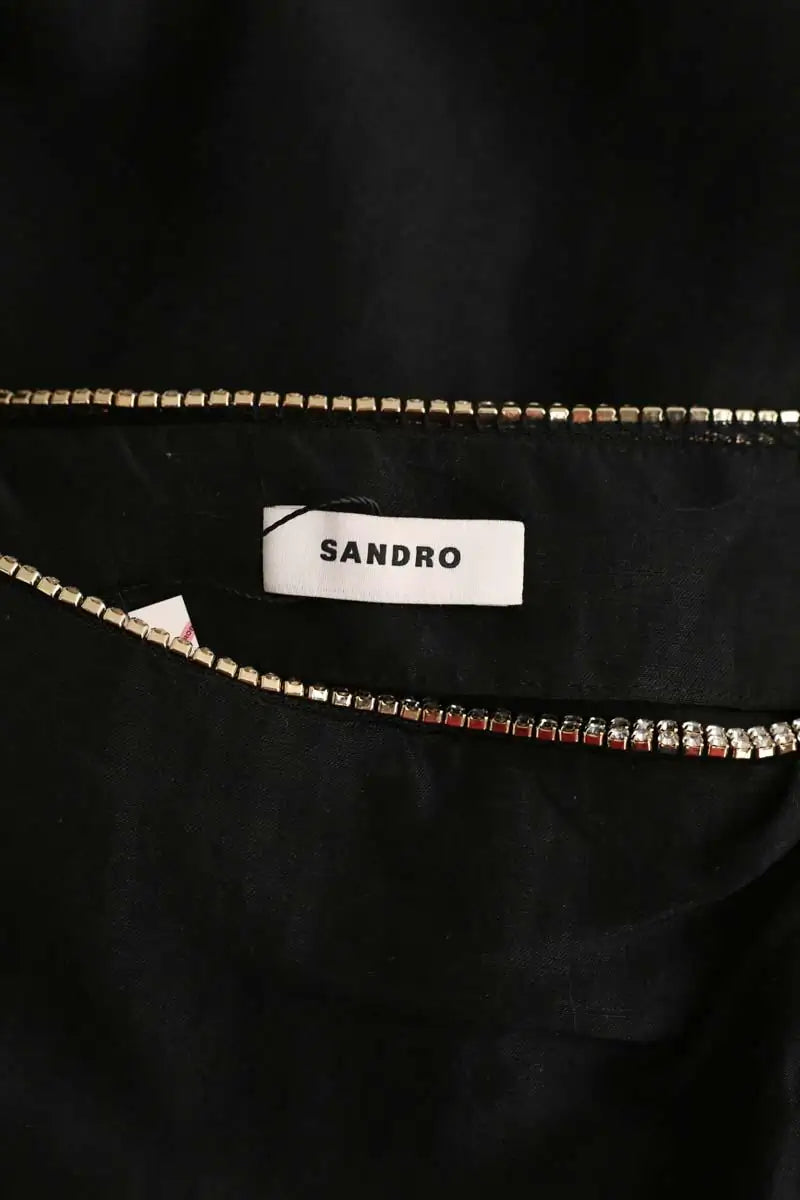 Jupe Sandro Noir en Viscose