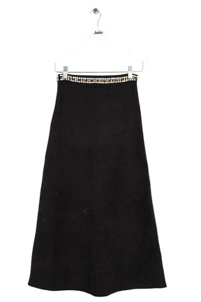 Jupe Sandro Noir en Viscose, taille S - Seconde Main
