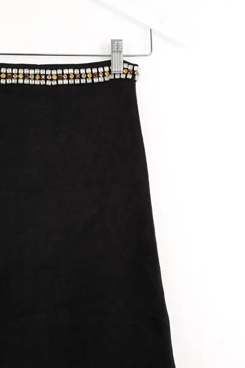 Jupe Sandro Noir en Viscose