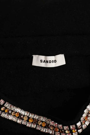 Jupe Sandro Noir en Viscose