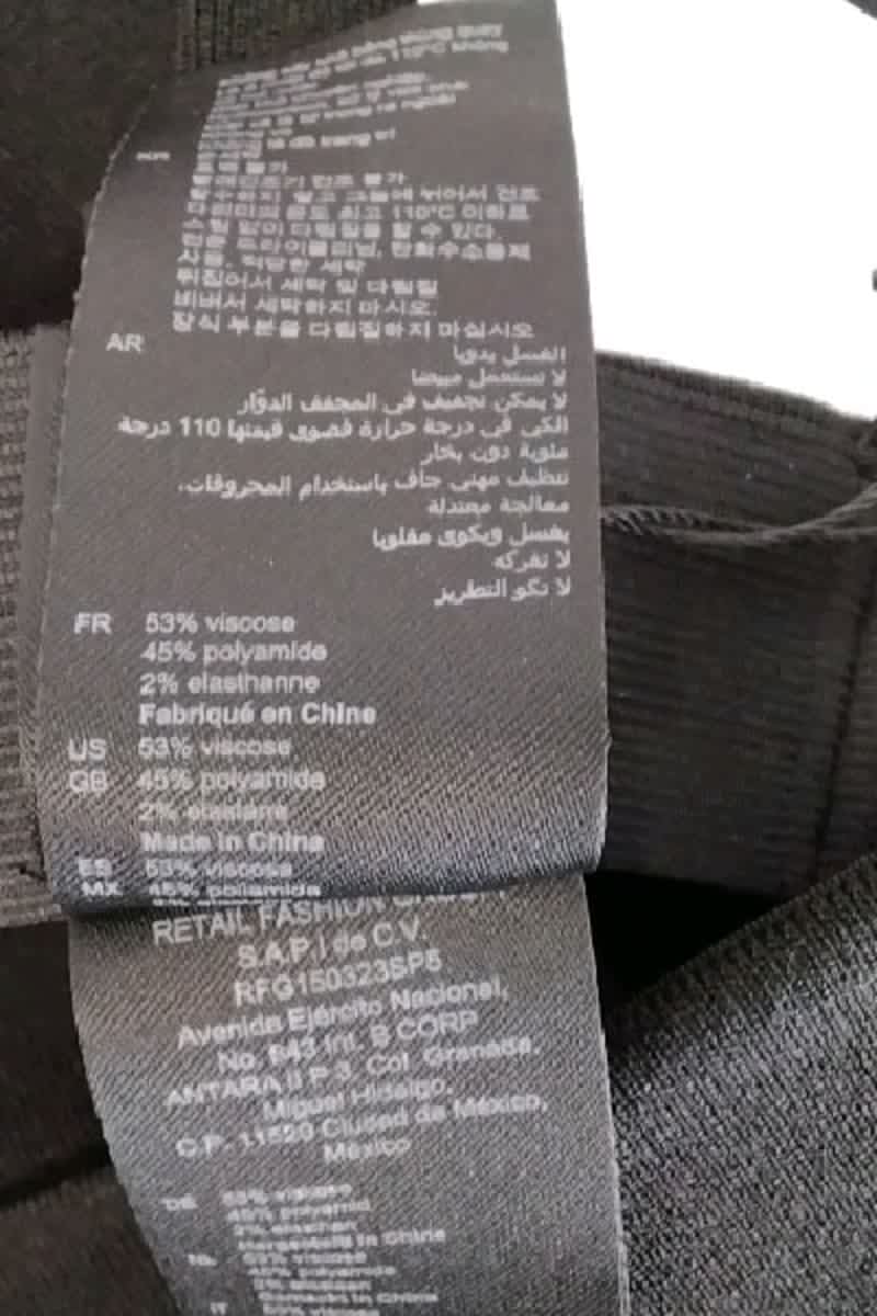 Jupe Sandro Noir en Viscose