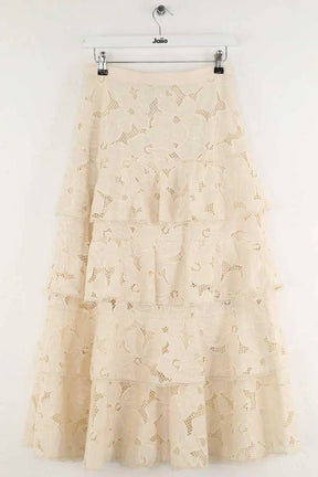 Jupe Sandro Orlivia Ecru en Polyester