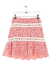 Jupe Sandro Rose en Viscose, taille M - Seconde Main