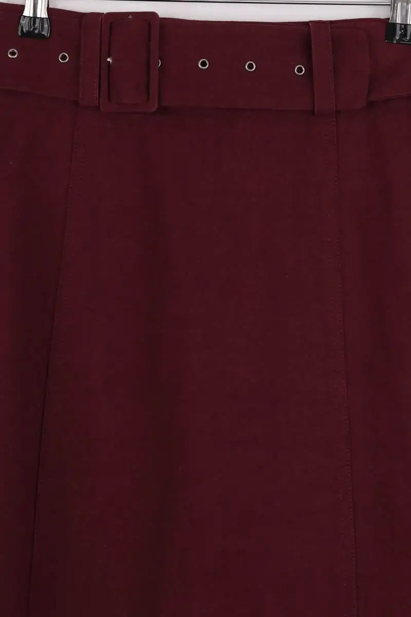 Jupe Sea Bordeaux en Coton