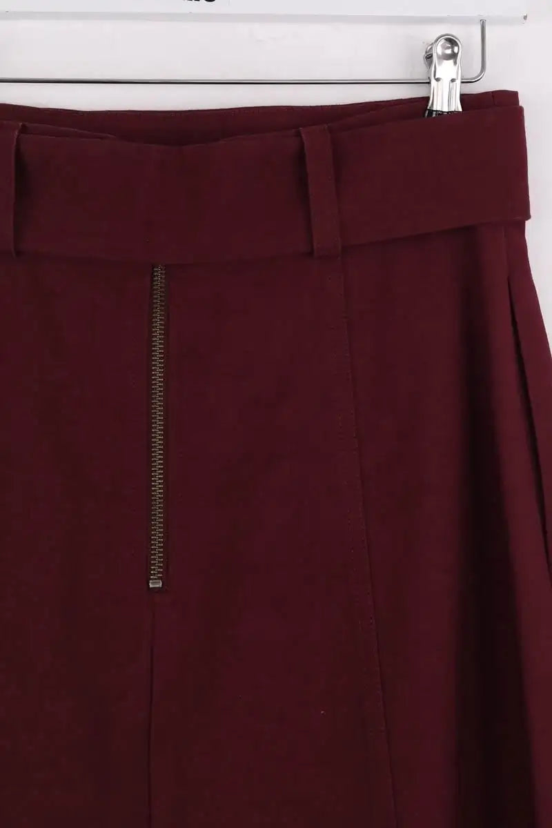 Jupe Sea Bordeaux en Coton