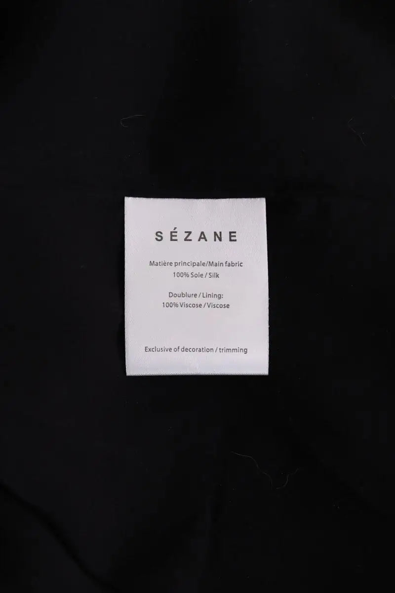Jupe Sézane Adriana Noir en Soie
