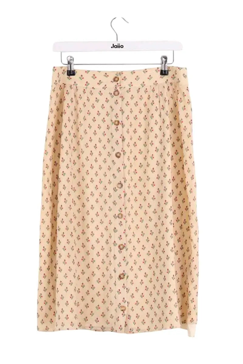 Jupe Sézane Beige en Coton, taille L - Seconde Main