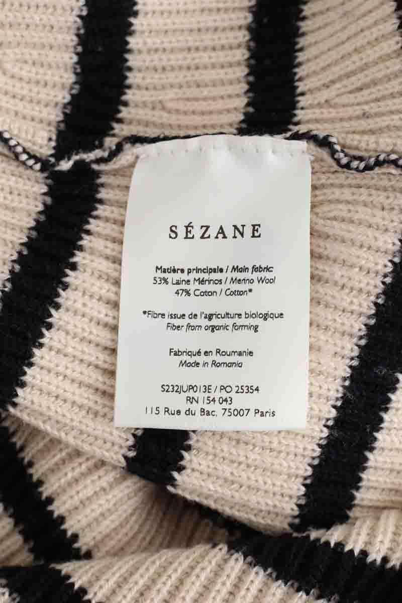 Jupe Sézane Beige en Laine