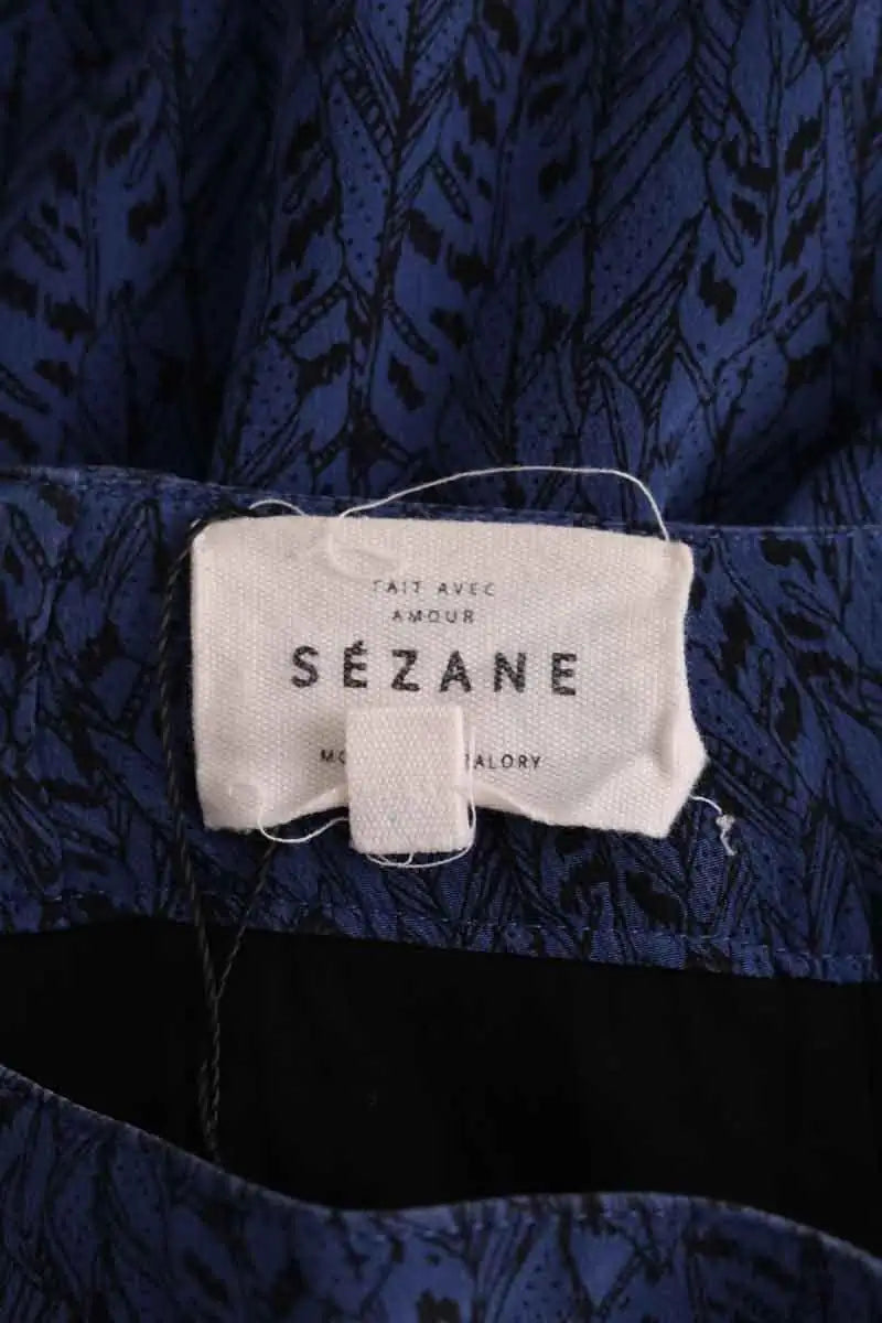 Jupe Sézane Bleu en Soie