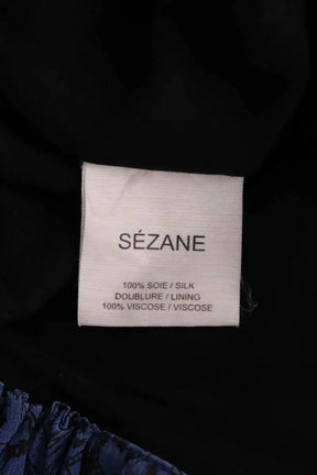 Jupe Sézane Bleu en Soie