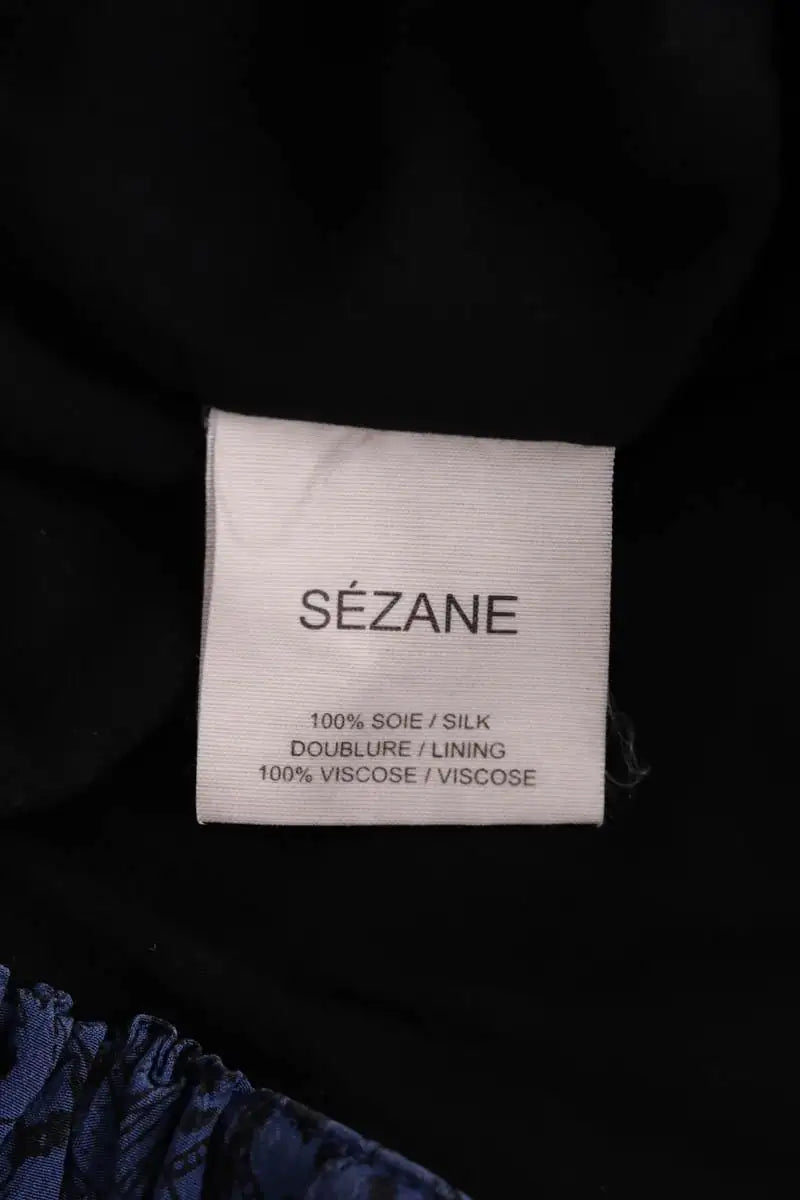 Jupe Sézane Bleu en Soie