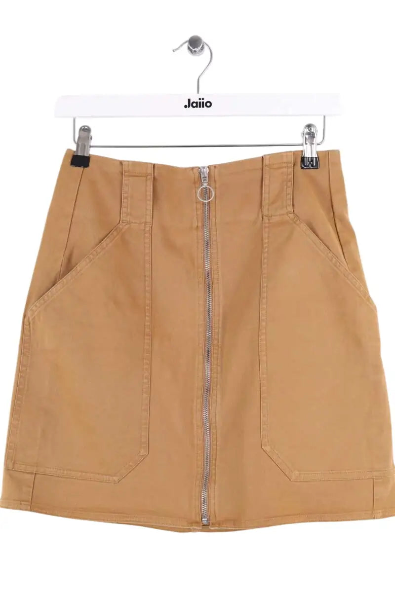 Jupe Sézane Camel en Coton, taille S - Seconde Main