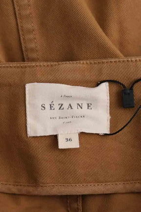 Jupe Sézane Camel en Coton