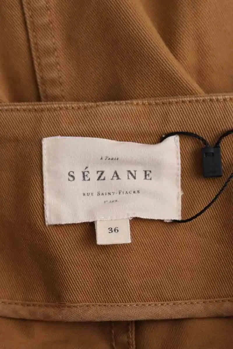 Jupe Sézane Camel en Coton