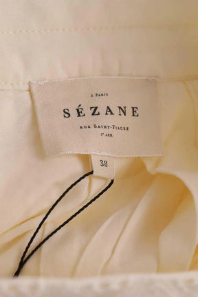 Jupe Sézane Ecru en Synthétique