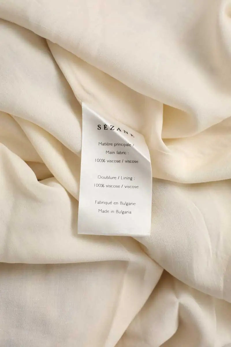Jupe Sézane Jaune en Viscose