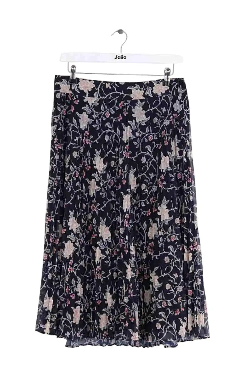 Jupe Sézane Marine en Synthétique, taille L - Seconde Main