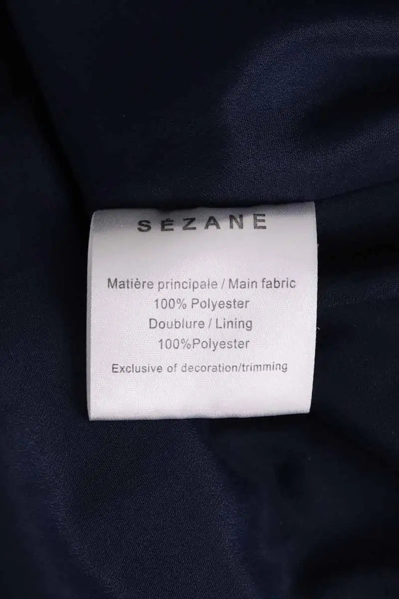 Jupe Sézane Marine en Synthétique