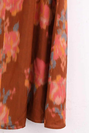 Jupe Sézane Marron en Viscose