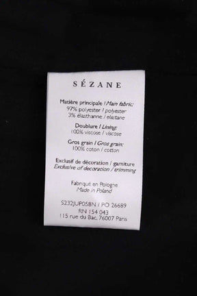 Jupe Sézane Noir en Paillettes