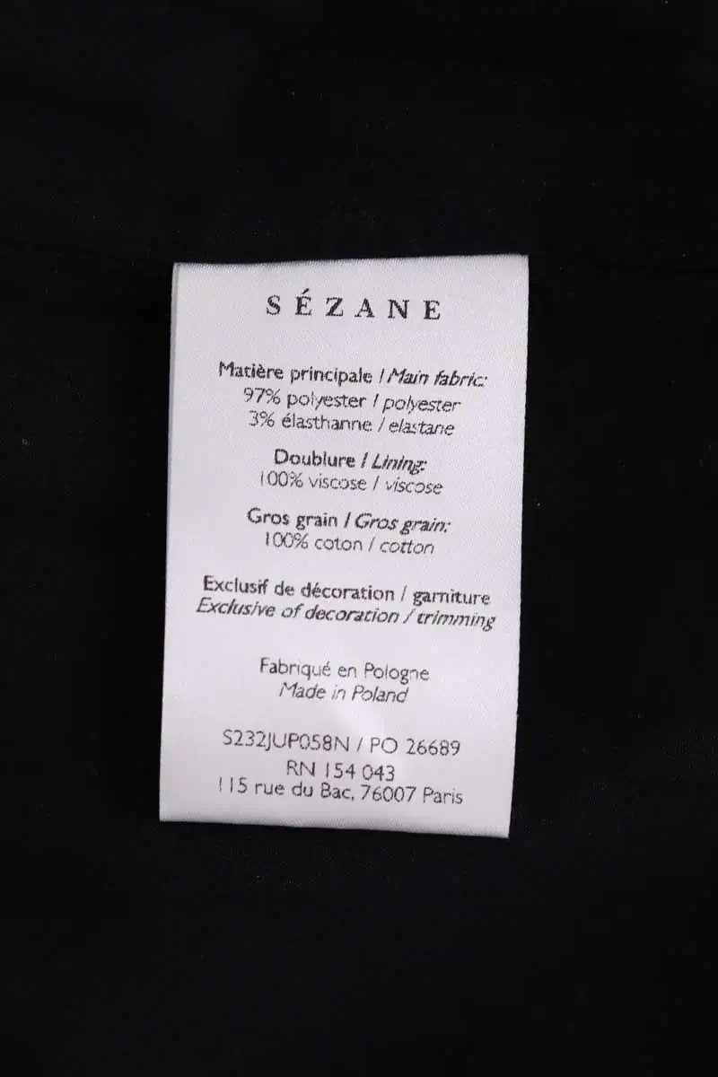 Jupe Sézane Noir en Paillettes