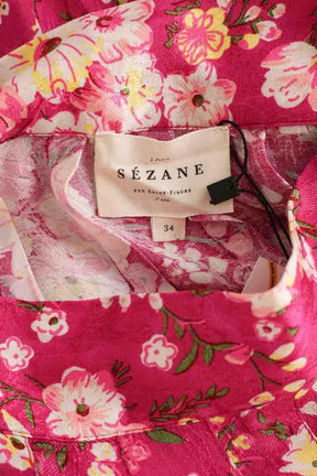 Jupe Sézane Rose en Viscose
