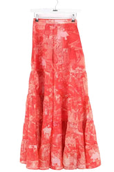 Jupe Sézane Rouge en Coton, taille S - Seconde Main