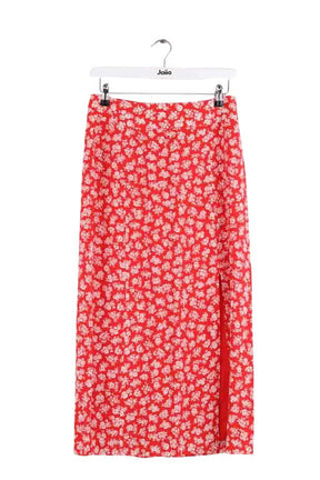 Jupe Sézane Rouge en Soie, taille S - Seconde Main